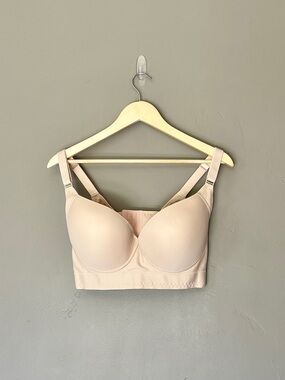 Shapedly Back Smoothing Shaping Bra 38F Light Nude Cream Brand New